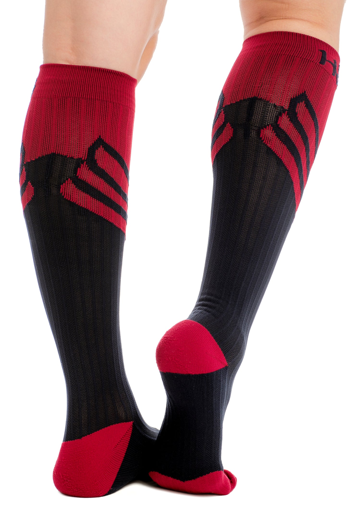 Sport Compression Socks- Navy and Spice