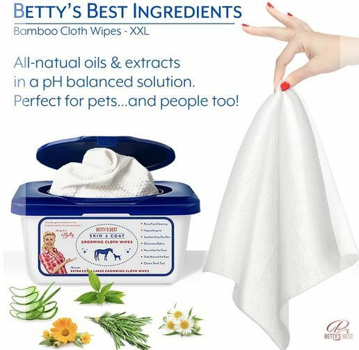 Betty's Best Skin & Coat Grooming Wipes XXL - Refill